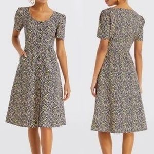 Draper James. Floral cotton midi dress